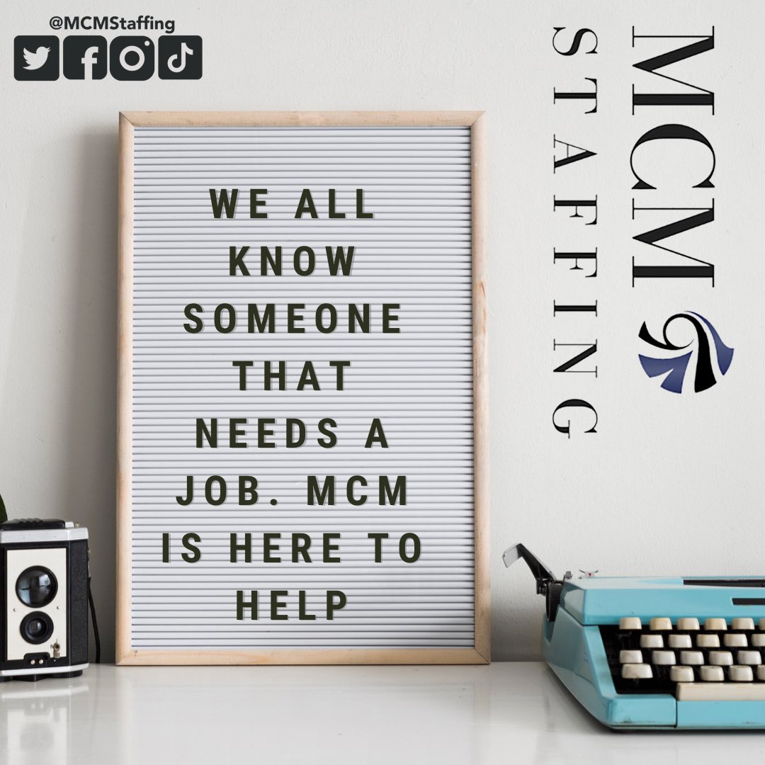 If you know anyone looking for a job, send then over! Don’t forget to ask about our referral bonus 🙌
#referralbonus #bonus #referafriend #lookingforajob #needwork #friendshelpfriendsfindwork #mcmstaffing #staffing #workwithme #needajob #jobsnearme #hiring #jobswithbenefits #work