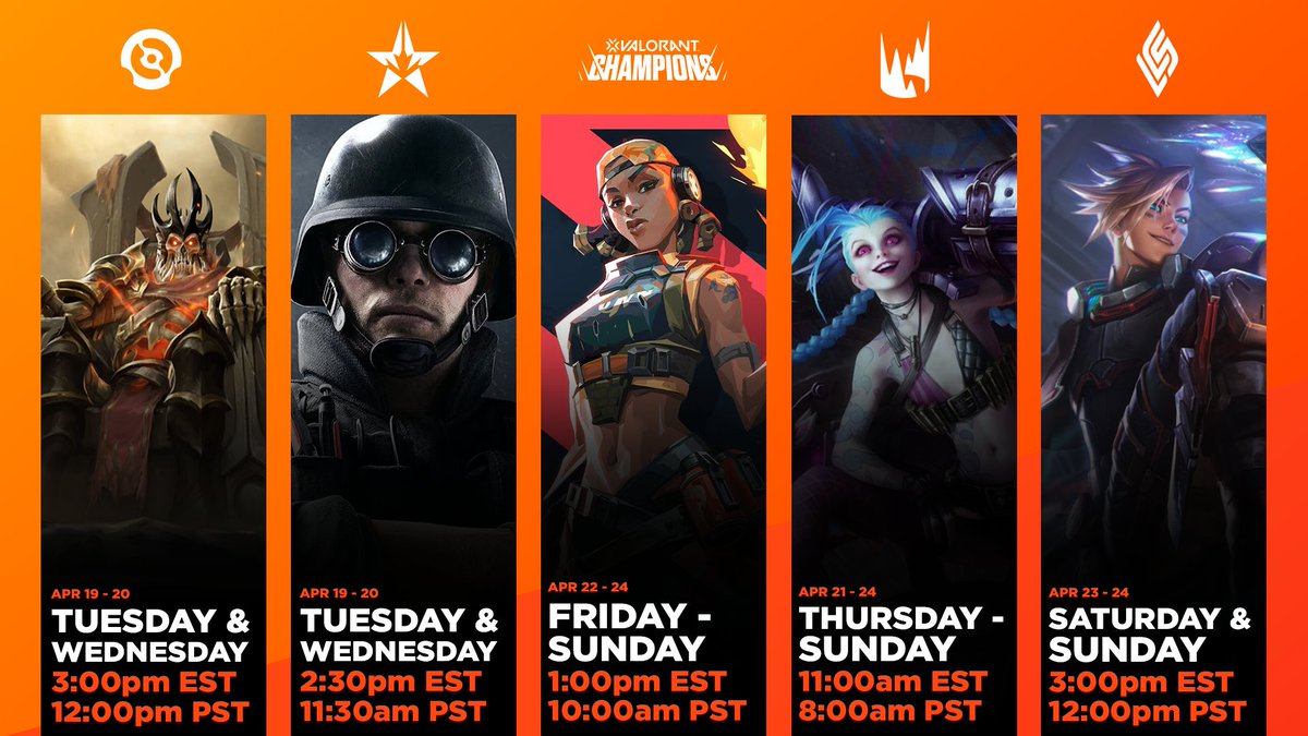 ReadyUpCom's tweet image. Riot dominates the esports landscape this week with both the LCS Finals and Valorant Champions action.

Get all the info you need to tune in to all the biggest moments in esports this week below! 

app.readyup.com