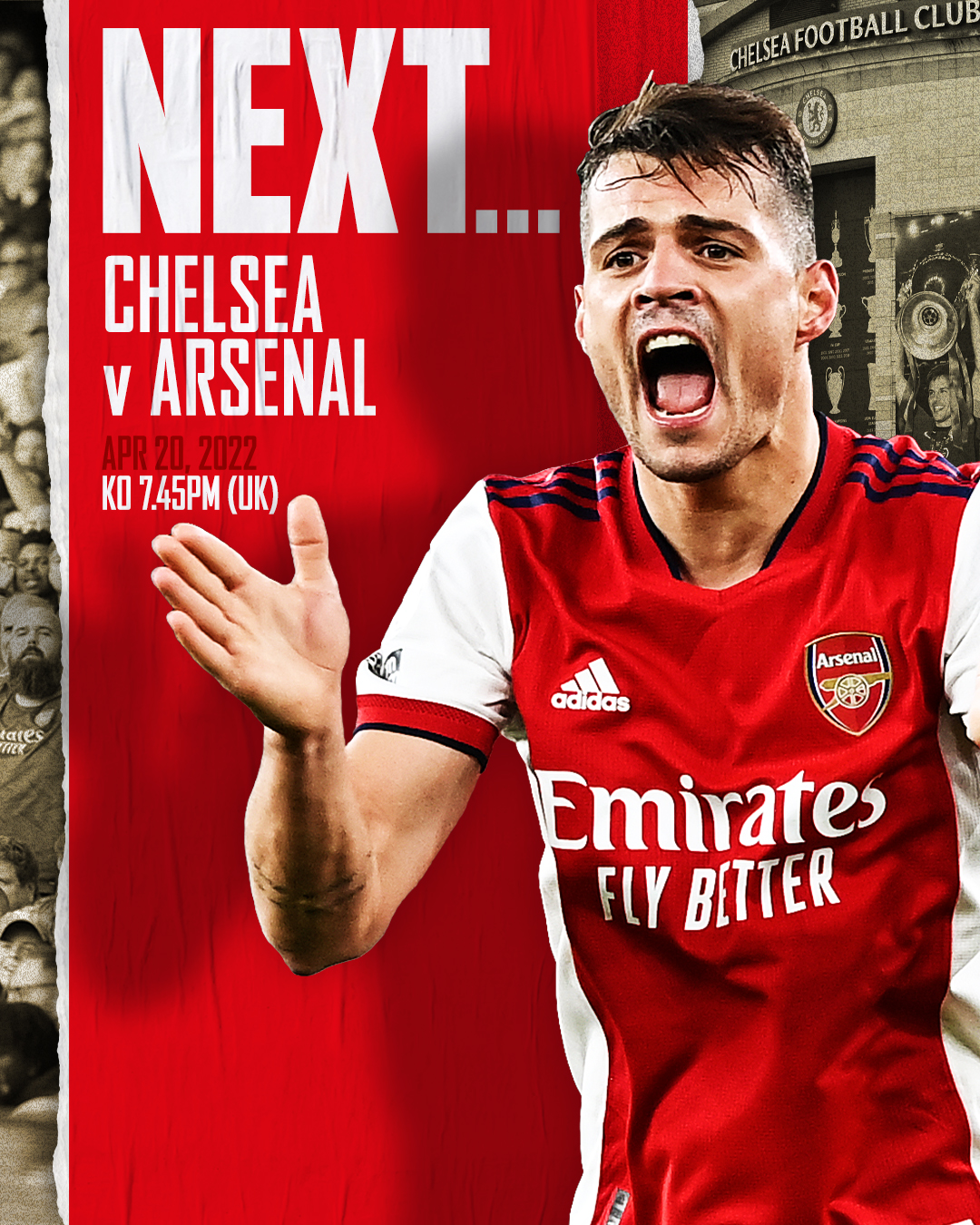 Arsenal'in maç için hazırladığı görsel