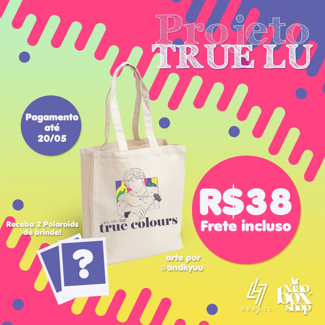 🌈 #ProjetoTrueLu 🌈

Para comemorar os 32 anos do #LuHan, LuHan Brasil (<a href="/LuHanBrasil/">LuHan Brasil 🦌</a>) &amp; <a href="/xiaobshop/">xiaobox shop 🌱</a> apresentam o projeto “True Lu” inspirando na canção “True Colour”! 🎂

🦌 Parte do lucro será doado.
💛 FORM.: bit.ly/ProjetoTrueLu
💛 DOAÇÃO: bit.ly/DoacaoTrueLu