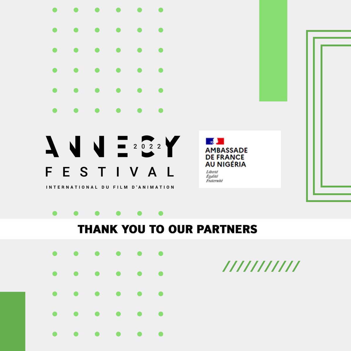 Animation Nigeria (@animationng) on Twitter photo We thank all our partners <a href="/annecyfestival/">Annecy Festival</a> & France Embassy Nigeria being a part of our 2022 story! We thank all our partners <a href="/annecyfestival/">Annecy Festival</a> & France Embassy Nigeria being a part of our 2022 story!