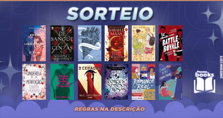 PBpromoeachados's tweet photo. 📚SORTEIO SEMANA DO LIVRO📚

🏆 Valendo UM livro dentre as opções do banner! 

Regras: 
— Seguir @Promobooks4_ 
— Dar RT nesse Tweet (sem citar) 
— Dar RT no fixado 
— Comentar qual livro gostaria 

Resultado: 22/04📚🍀 https://t.co/EpmbCuICel