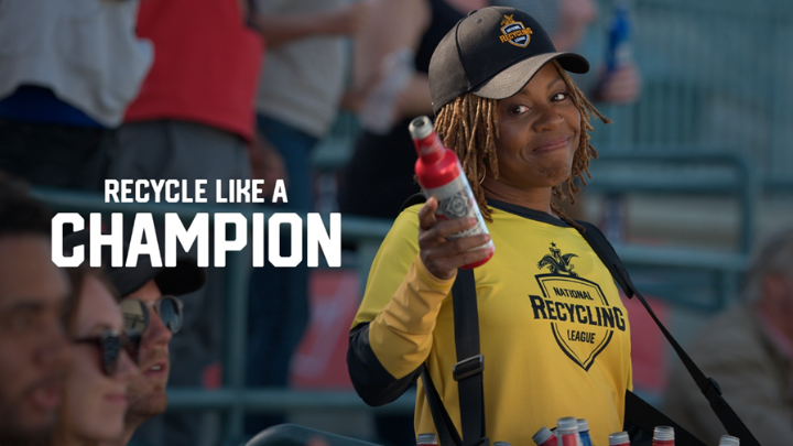 abrewedinterest's tweet photo. To help sports fans think differently about how they treat waste, @AnheuserBusch is introducing the National Recycling League – a coalition of sports partners, led by A-B, on a mission to eliminate beer packaging waste from sports. Here’s to more cheers and less waste! https://t.co/mvhRwRQEM7