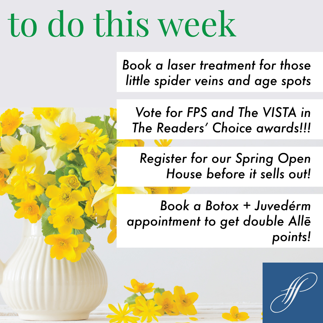 ForsythPlastics's tweet photo. So we have lots going on this week and we'd love to see you at Forsyth Plastic Surgery and The VISTA!🌸🌼 Call 336-765-8620 or text us: 336-443-6313. https://t.co/UTYdVRapgq