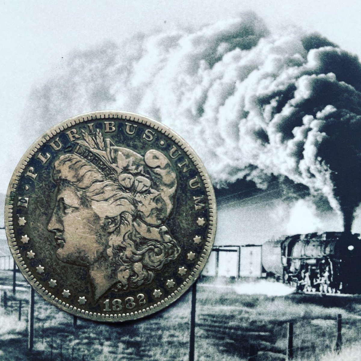 When my great grandmother turned 100 in 1982, at her birthday party she gave all of her great grandchildren an 1882 silver dollar. The coin, which has been on my desk ever since, inspired Billy’s collection in THE LINCOLN HIGHWAY.