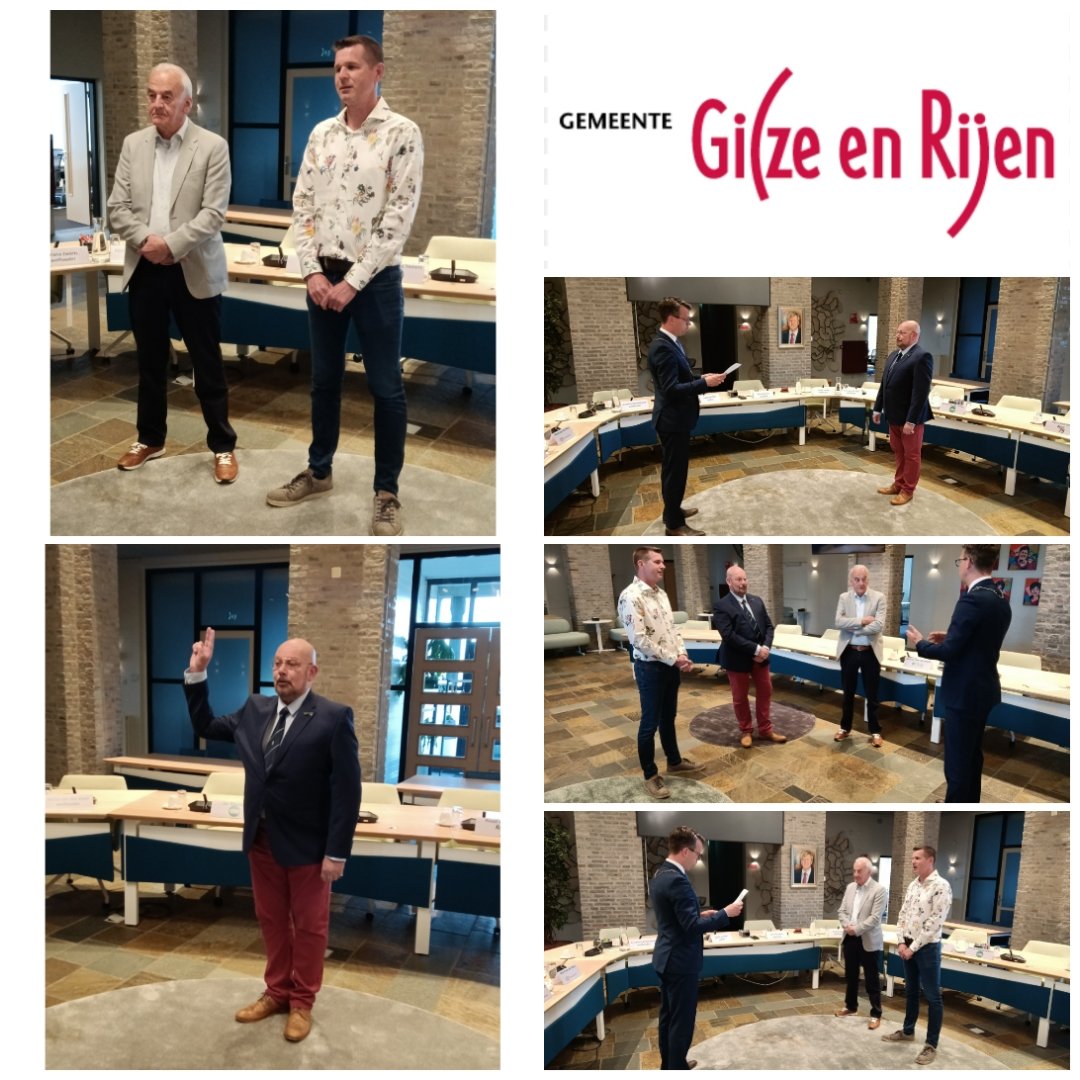 Vanavond hebben 3 nieuwe commissieleden de eed / verklaring &amp; belofte afgelegd. Van harte welkom Stefan, Bart en Ruud. Heel veel succes met jullie werkzaamheden.