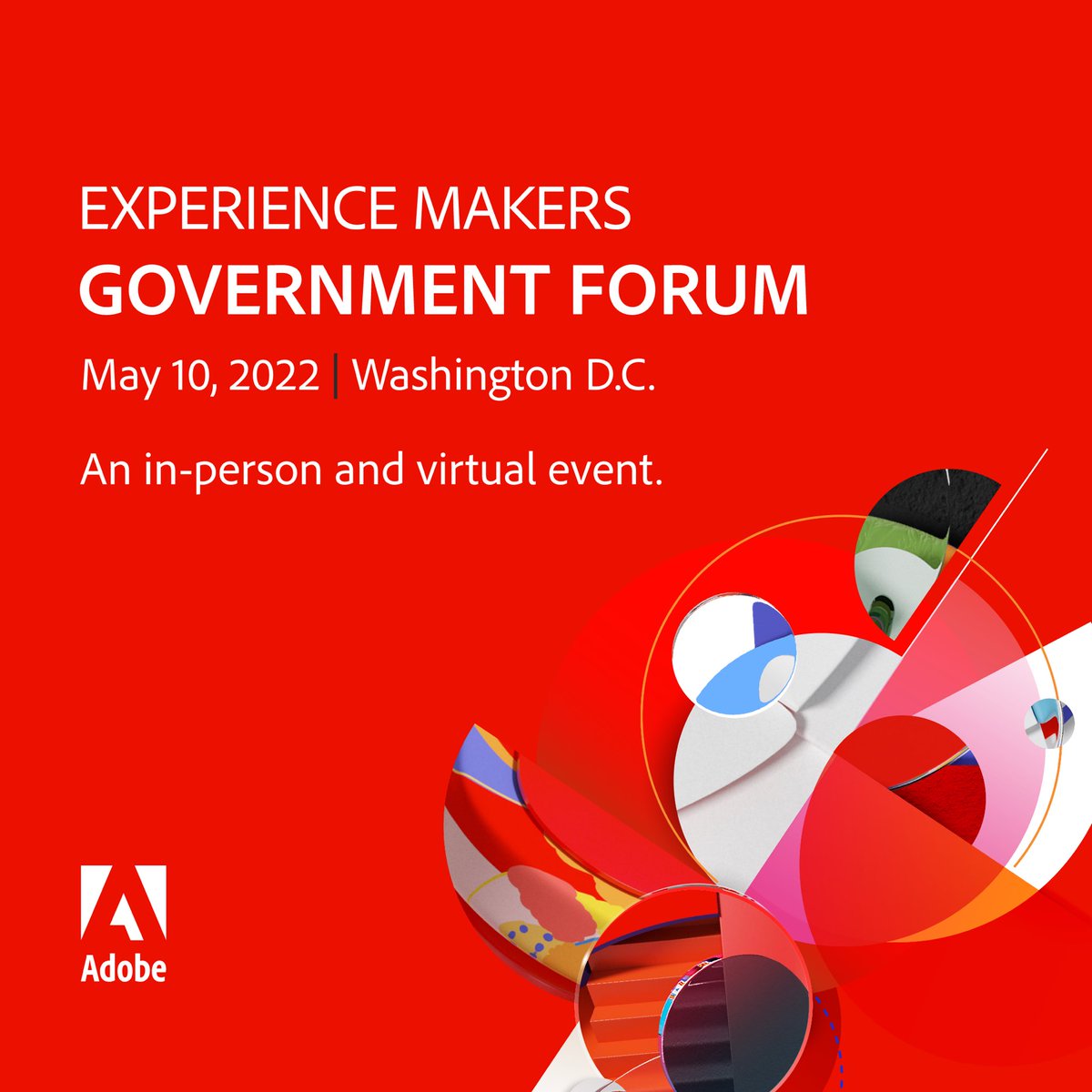 nmn1's tweet photo. Please join me at the Adobe Experience Makers Government Forum! It is a great opportunity to gain insights on digital experiences that put people first! 

Register here: https://t.co/982QEirhvY https://t.co/EoDYVTnWst