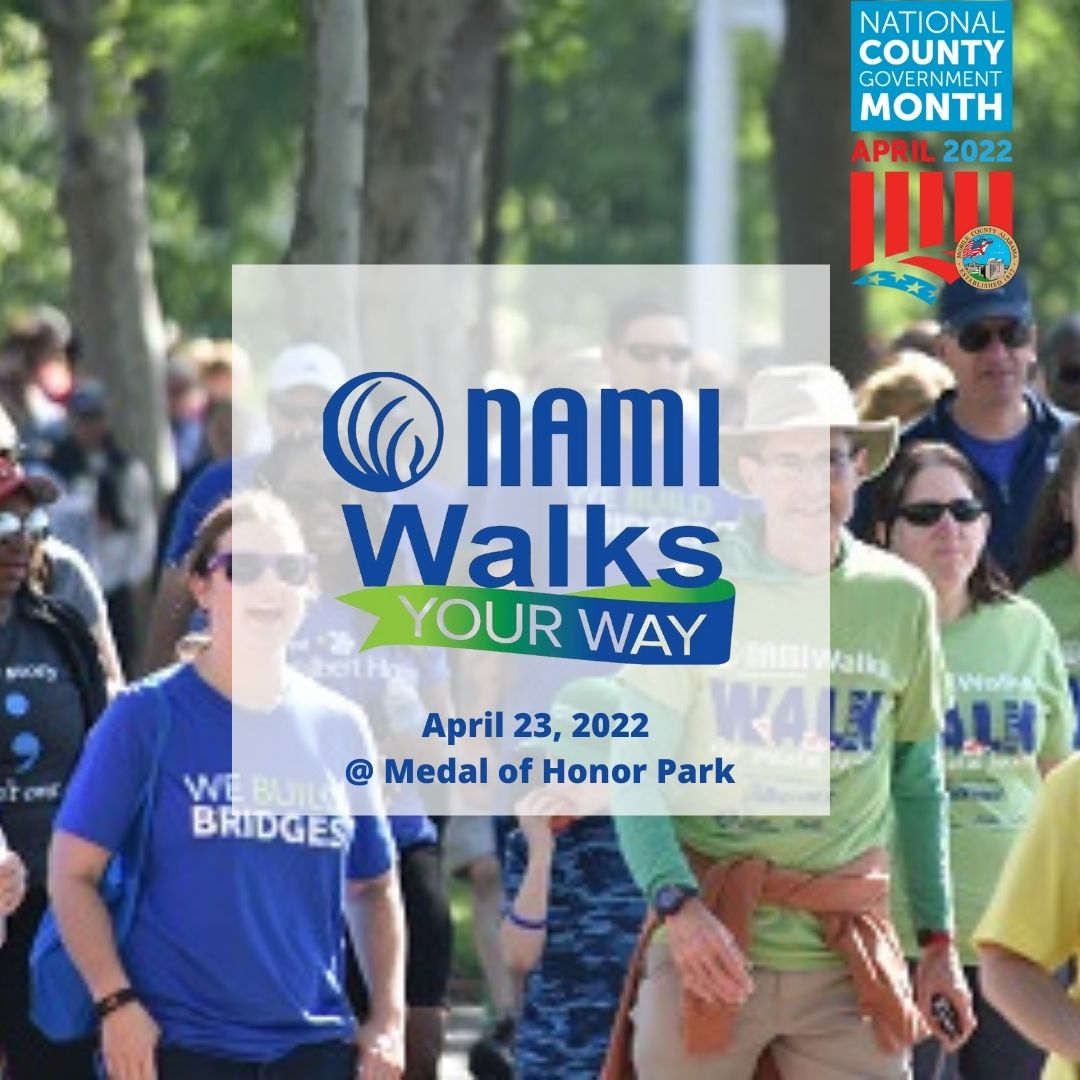 mobilecountyal's tweet photo. This week's featured event is the NAMI Walks. Saturday, April 23, from 8 to 11 a.m. at Medal of Honor Park. Find this and more events at https://t.co/LUa0UzQmyN #MobileCounty #MoCoEvents #CountiesMatter #MobileCountyMatters #NCGM #CountiesWork https://t.co/y2quZKL4yy