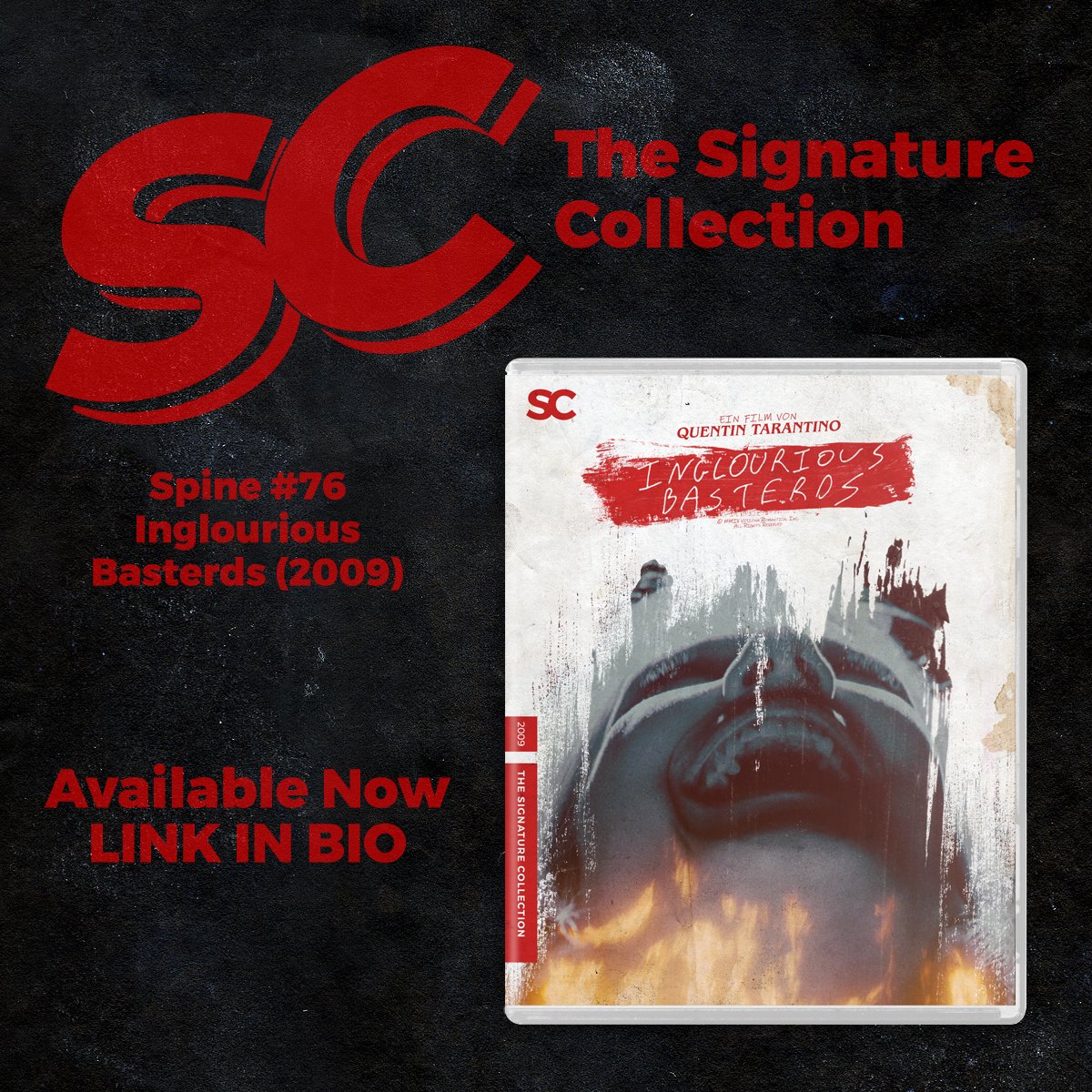 ADbyBS's tweet photo. #TheSignatureCollection
SPINE #76
Inglourious Basterds (2009)
Available at https://t.co/aX9vPYskDA https://t.co/tzPp1nKWNy