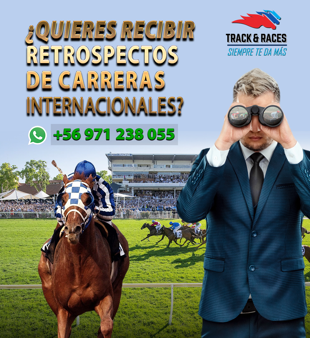track_races's tweet photo. Recibe material de pronósticos, programas diarios además de promociones exclusivas, bonos y concursos, uniéndote a nuestro exclusivo club V.I.P. 😎😎 a través del +56 971 238 055
#ClubVIP #ClubTrackandraces #Membresia #Trackandraces #ClubExclusivo #DatosHipicos https://t.co/38nG0ZtdPm
