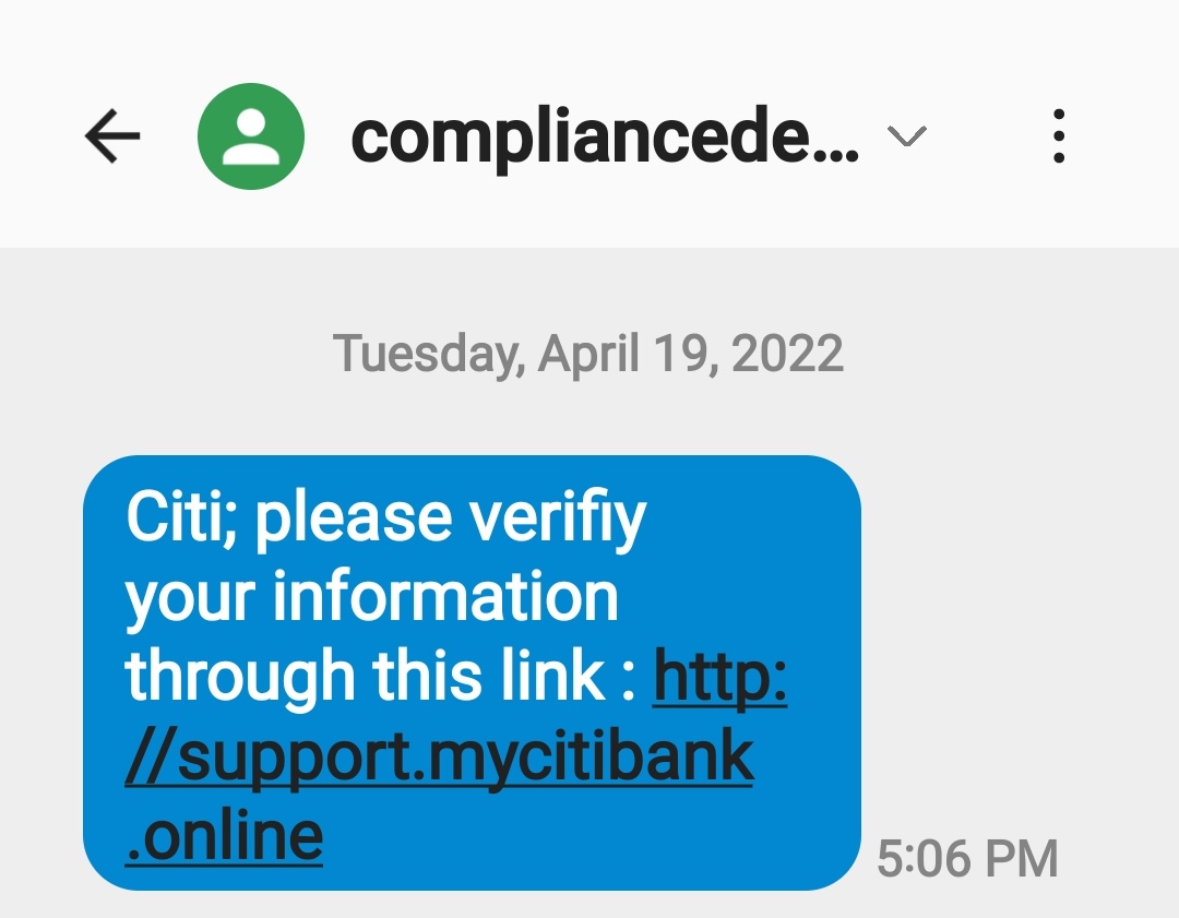 KayKTang's tweet photo. @AskCiti is this legit? I don't think it is. But have to make sure. It's from so-called "compliance department@geducar.citibank.com". https://t.co/YJmNYM181S