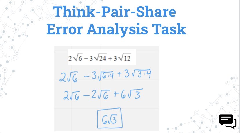 <a href="/RcRousseau/">ReBecca Rousseau</a> and I enjoyed visiting the HS Math Department PLC to discuss student engagement. We focused on mathematical discourse, group work, and check for understanding opportunities. Ts enjoyed seeing <a href="/PearDeck/">Pear Deck Learning</a> in action and exploring the <a href="/genially/">Genially</a> choice book we created