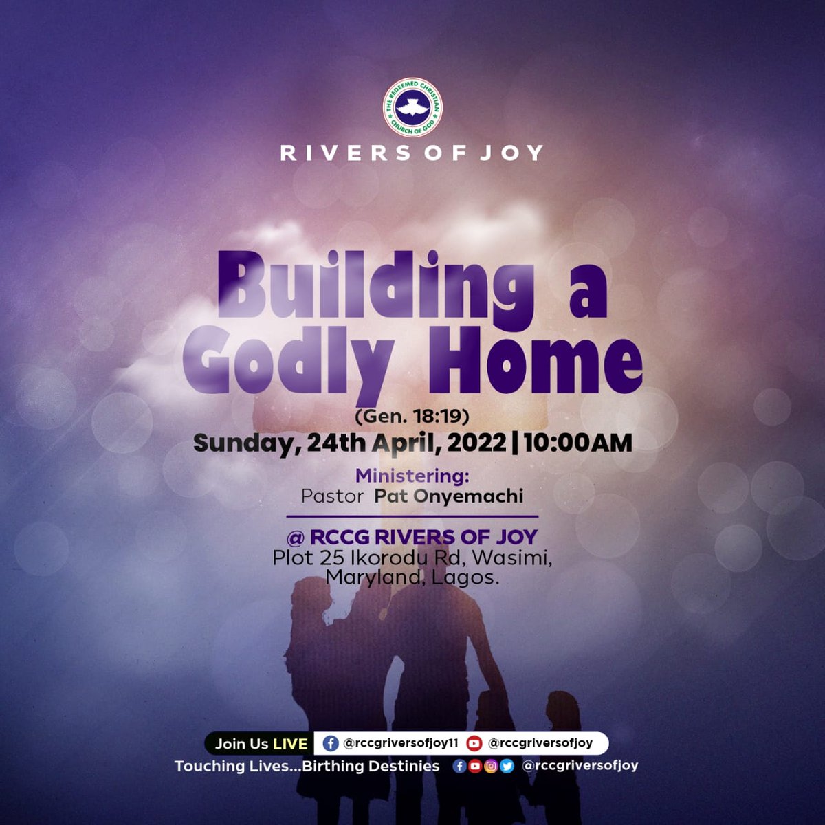 RCCGriversofjoy's tweet photo. #BuildingAGodlyHome
#SundayInChurch
#WordAndWorship
#RCCG
#ROJ https://t.co/StLTULAOzX