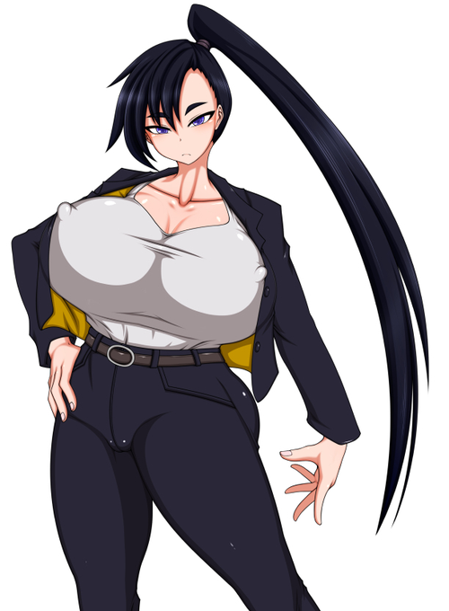 シナリオ上必要になる枠がひとつあったのでどうせならデカパイを投入せんとすということで描きました
名前は鴉羽(からすば)セレナちゃん
見た目クールっぽいけど多分そうでもない感じになるぞ! 