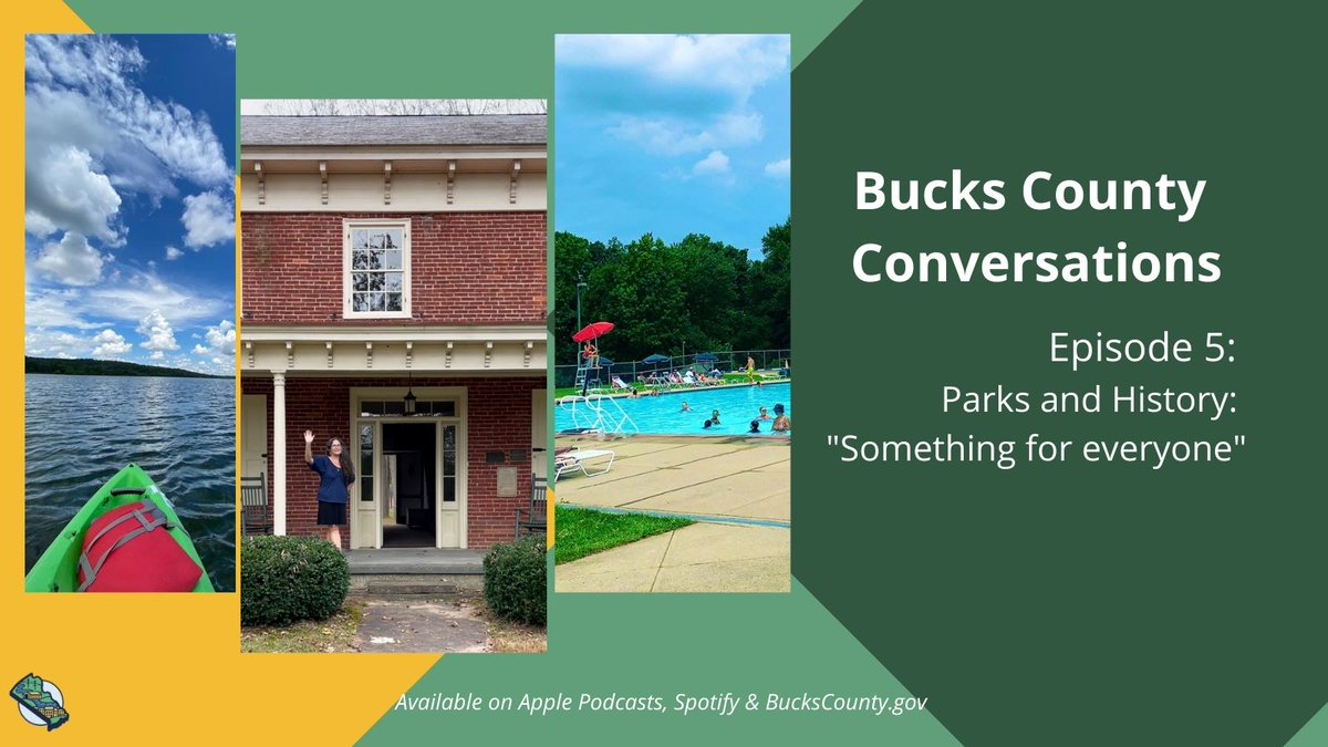 New pod! 🎧🌳☀️

On this episode of Bucks County Conversations, we explore our parks system with <a href="/BucksCountyPark/">Bucks County Parks and Recreation</a>. Executive Director Angie Nagle is planning for the future, while Amy Hollander, Historic Properties Manager, is preserving the past --->  tinyurl.com/2p89bxap