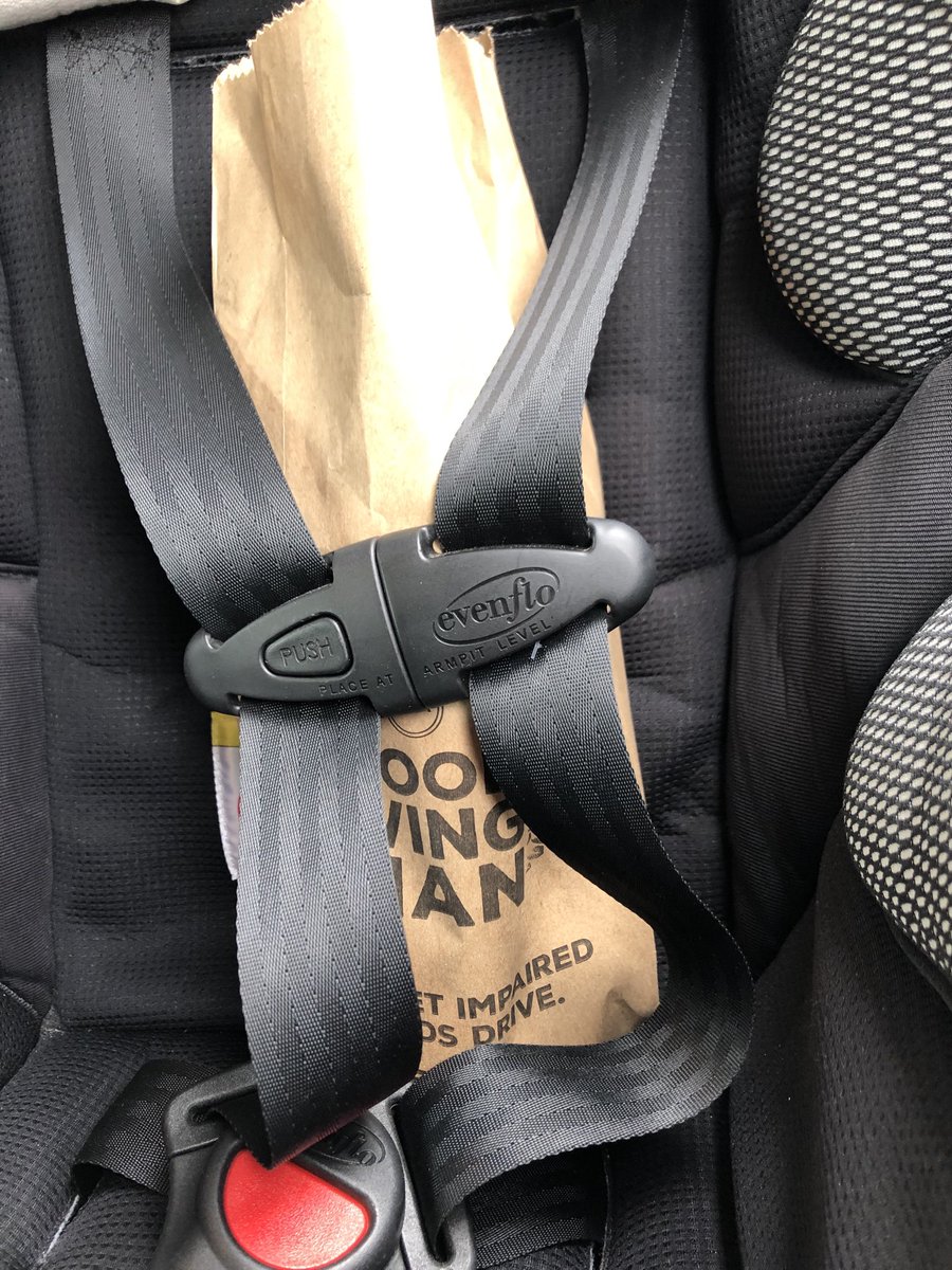 Best use for a child’s car seat, no child was evicted for this picture!