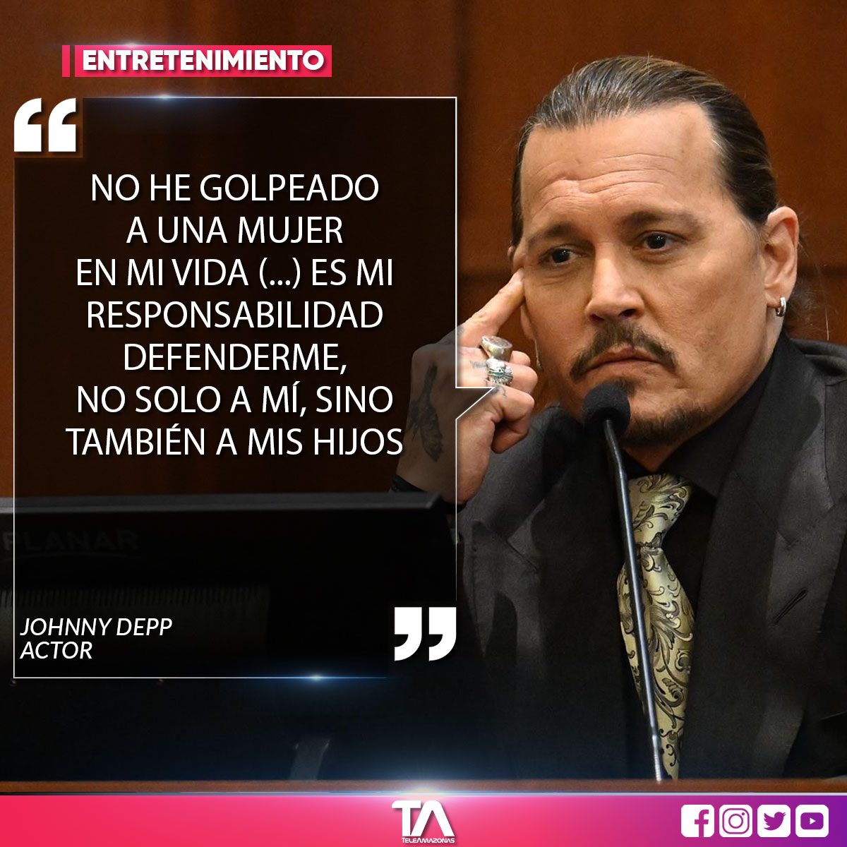 El protagonista de Piratas del Caribe acusa a su exesposa de difamación por  un artículo que publicó en The Washington Post en 2018.  https://t.co/MiyrkoQyWi, image size:1200x1200