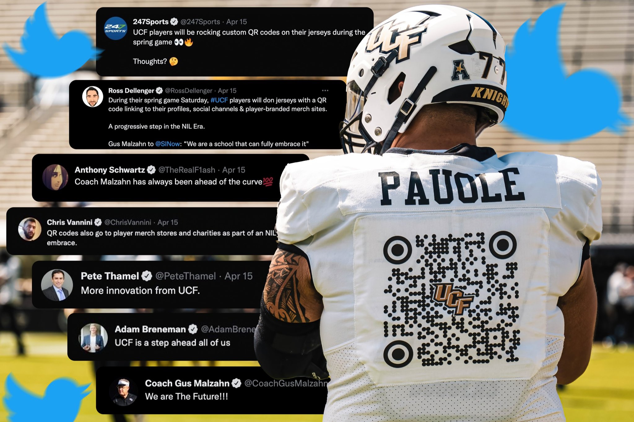 UCF Football Team Shows Off QR Code On Spring Game Jerseys, 58 OFF