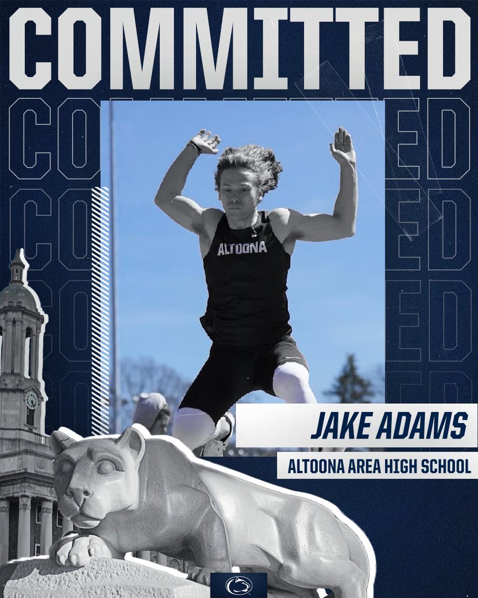 Committed! Thank you to everyone that’s helped me get to this point. <a href="/altoonatrack/">AltoonaTrack&Field</a> <a href="/PennStateTFXC/">Penn State Track & Field/Cross Country</a> <a href="/AltoonaAthletic/">Altoona Athletics</a> #WeAre