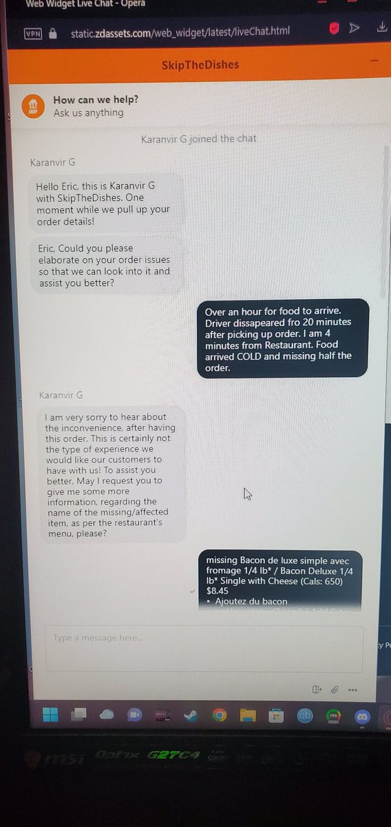 altmiddleroad's tweet photo. @SkipTheDishes seriously? https://t.co/Qtn7jcjYGX