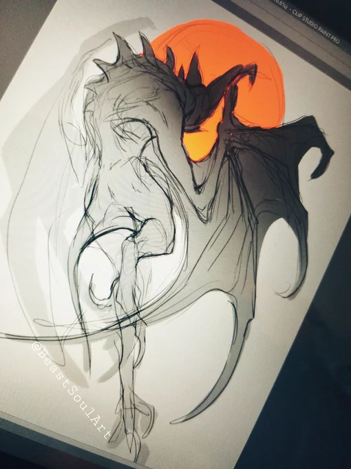 trying to bust out some new prints for Monsterpalooza!

rough draft for a blood moon vampire print 🦇 