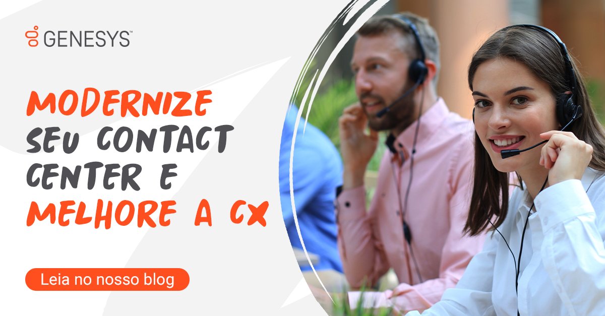 Genesys_Brasil's tweet photo. A melhor forma que o contact center pode agregar valor aos negócios é tornar a experiência com o cliente mais envolvente e aproveitar a análise de dados para conhecer esse cliente e entender suas necessidades. 

Saiba como: https://t.co/VuFbtPp4E8 https://t.co/5eLc9MCCoA