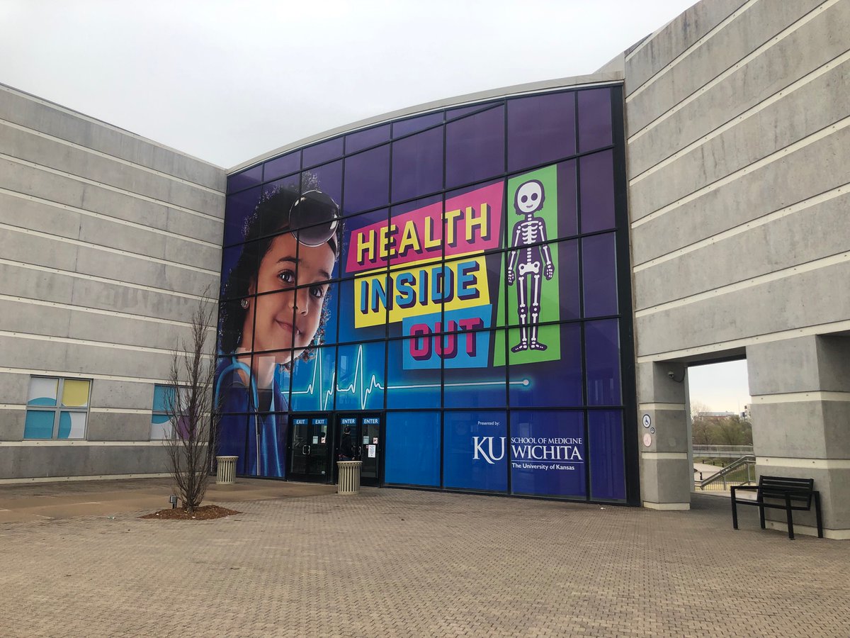 KUSM_Wichita's tweet photo. The ribbon has been cut on the new, permanent Health Inside Out exhibit at @ExplorationKS! We’re proud to be the presenting sponsor and part of this community collaboration to inspire healthy habits and future health care heroes. 🩺 #HealthInsideOut https://t.co/it8ndU7eug https://t.co/1l7AE5yLIx