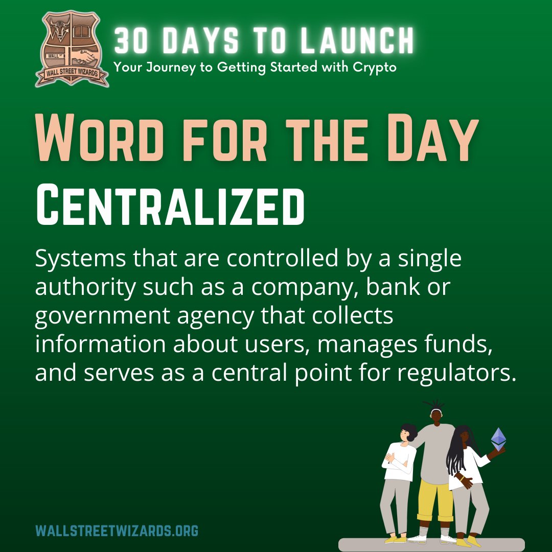 wallstwizards's tweet photo. GO! Open your accounts and fund them with fiat (money) by linking your bank account or other funding method. We recommend the following (and receive no compensation from them)
Centralized - Kraken; Gemini
Decentralized - Metamask 
Word for the day: CENTRALIZED #makemoneywork365 https://t.co/sRB9g6YJ8T