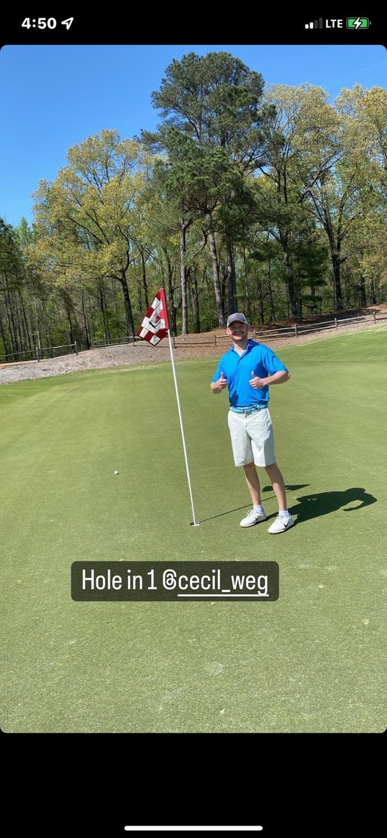 Meanwhile back in Oxford <a href="/cwegs99/">Cecil Wegener</a> snagged himself a hole-in-one today! 👏⁣
⁣
Congrats Cecil!