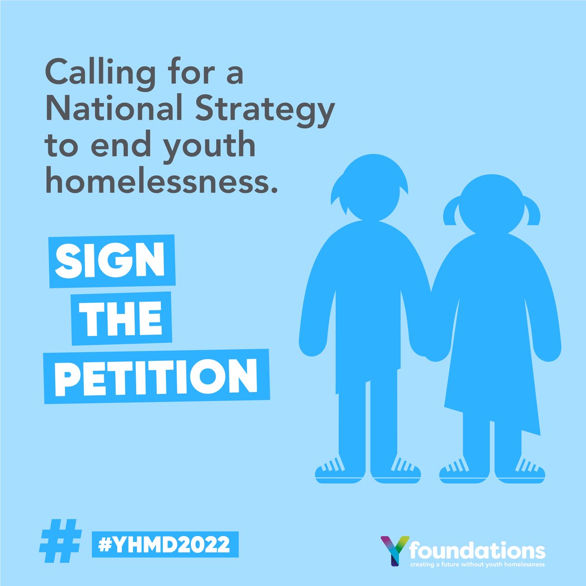 Y_FOUNDATIONS's tweet photo. Today is Youth Homelessness Matters Day 2022. 

Raise your voice and ask the government to act now to develop a national strategy for youth homelessness. 

Sign the petition: https://t.co/bs4rfzZAn2 

#yfoundations #youthhomelessness #YHMD2022 #signthepetition https://t.co/nGkmWhTdkw