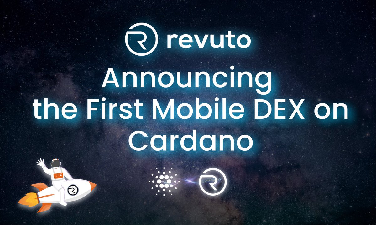 get_revuto's tweet photo. R you ready for the first @Cardano mobile #DEX?
Stay tuned! More info coming soon!🚀

If you missed the bomb #Revuto CEO @vedranvukman dropped today, be sure to check out AMA on @cardano_daily👇

https://t.co/dSQI3PiXgw

❤️Like &amp; Retweet 🔃

#Cardano #CardanoADA #CardanoCommunity https://t.co/dJDcNKe8Lp
