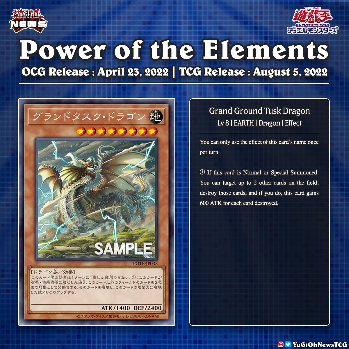 YuGiOh News on Twitter " 𝗣𝗼𝘄𝗲𝗿 𝗢𝗳 𝗧𝗵𝗲 𝗘𝗹𝗲𝗺𝗲𝗻𝘁𝘀 A new Dragon Monster card has been introduced