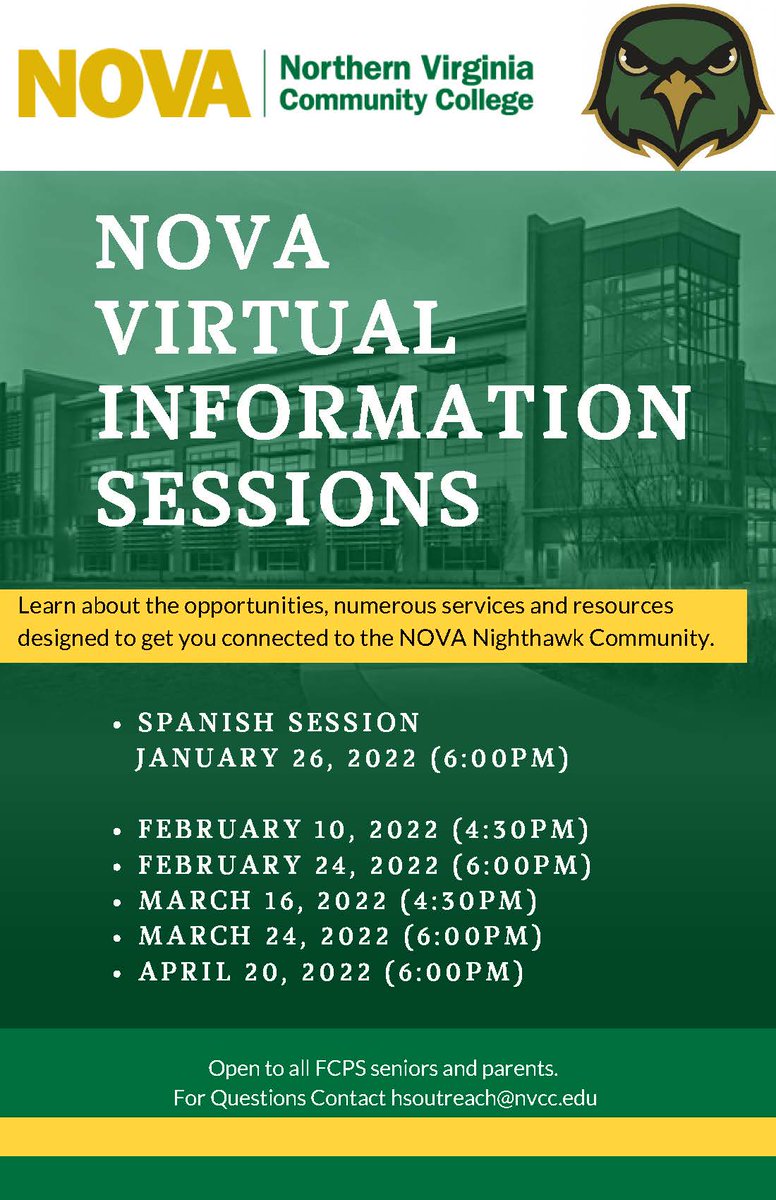 Tomorrow night is the final NOVA session of the spring series. Don't miss this information! Register at tinyurl.com/April-20.