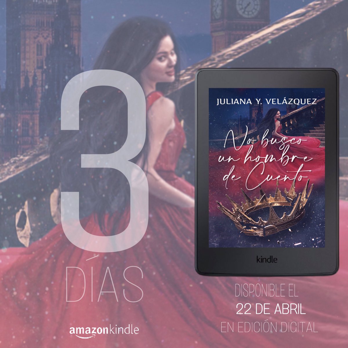 Julianarvm's tweet photo. ¡3 días! 

Queda poco para que conozcan esta historia y sus personajes. Déjense enamorar por Annie y William. 

#nobuscounhombredecuento👑 #nuevayork #london #londres #nuevahistoria #lanzamiento #22deabril #Annie #William #apoyoescritoresunidos https://t.co/ceD0duDIMl