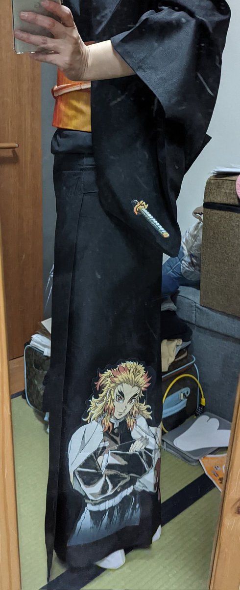 やすみんと九福猫@❤️‍🔥痛着物作りました tweet media