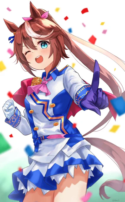 テイオーおめでとう🎉🎉
#トウカイテイオー生誕祭2022
#ウマ娘プリティーダービー   #ウマ娘 