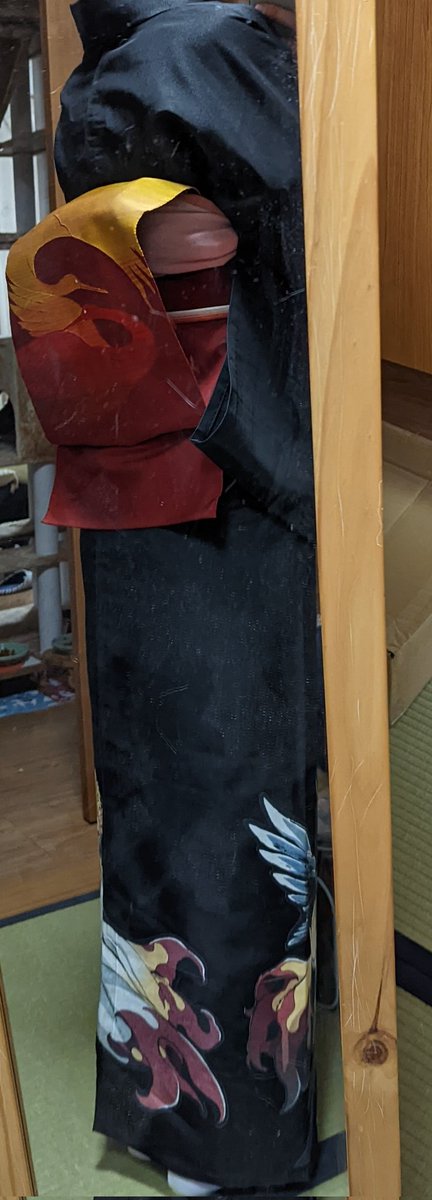 やすみんと九福猫@❤️‍🔥痛着物作りました tweet media