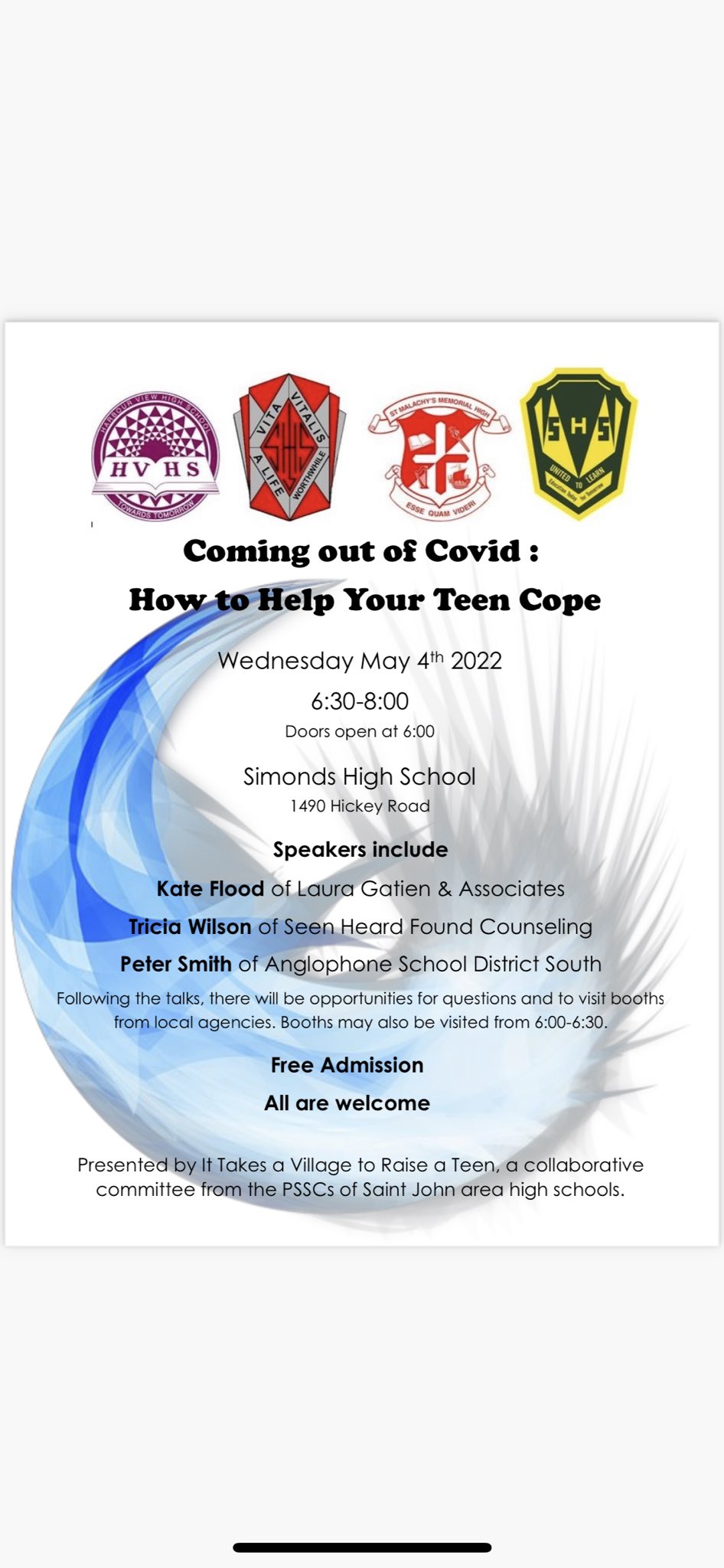 Simonds High School on Twitter "Save the date! In partnership with