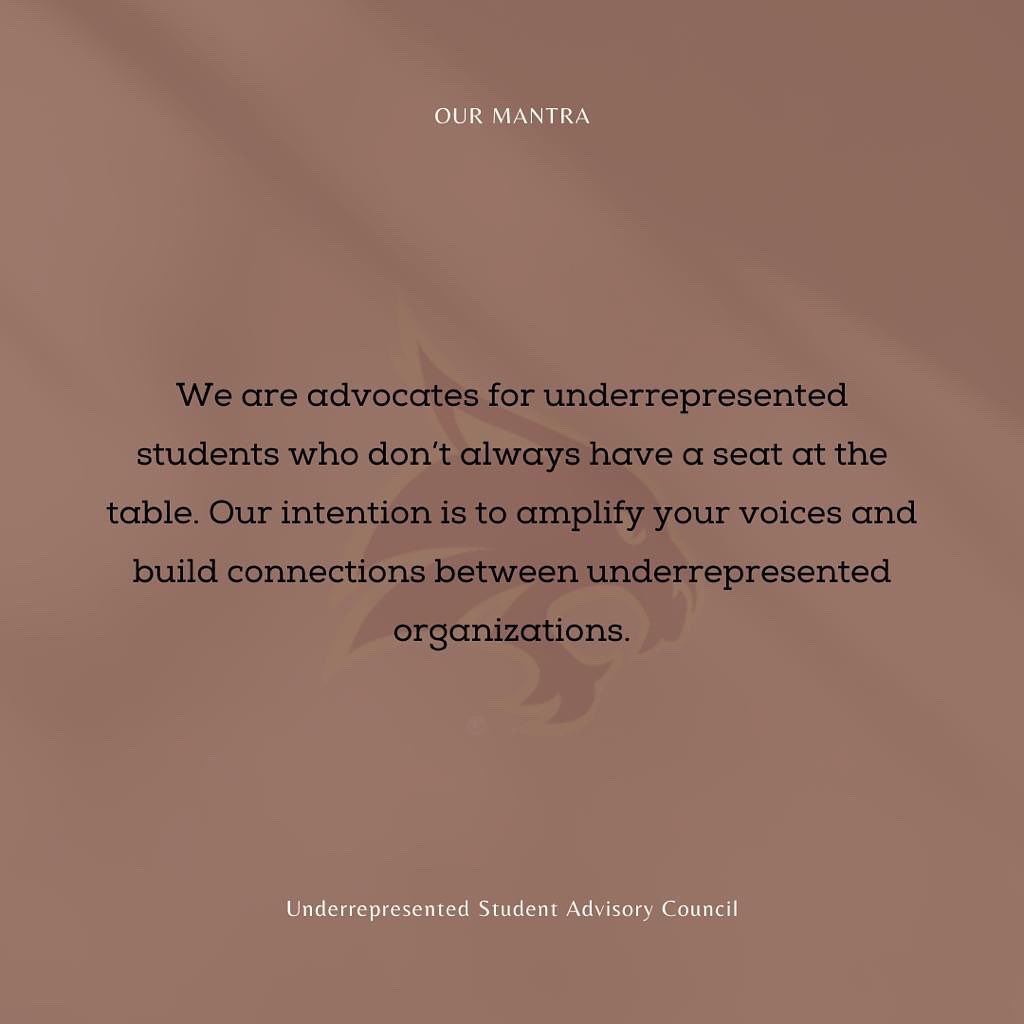 We asked so often “What does USAC do exactly?” So let’s clarify!

Our mission is to advocate for underrepresented students at Texas State University!

If you’re interested in advocacy work and growing your leadership skills, apply by April 22nd!!