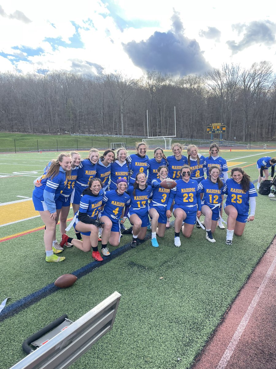 It’s a final!! <a href="/pacflagfootball/">Mahopac Girls Flag Football</a> wins their first game in program history!!! Great team defense and big plays on offense lead to a 26-6 win over Lakeland!!! Congrats girls!!! Go PAC!!!
