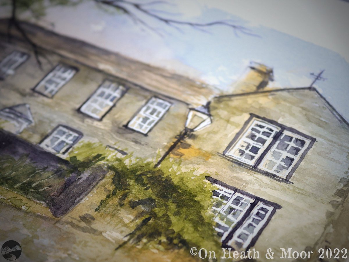 Onheathandmoor's tweet photo. What I consider one of my strongest paintings to date, #Haworth’s own #Bronte #Parsonage 🥰 for sale on our #etsyshop, DM for any further details! https://t.co/q3sRGIStRT #watercolour #painting #art #artist #watercolor #artforsale #etsy #fineart https://t.co/h0Fw3sUIgB