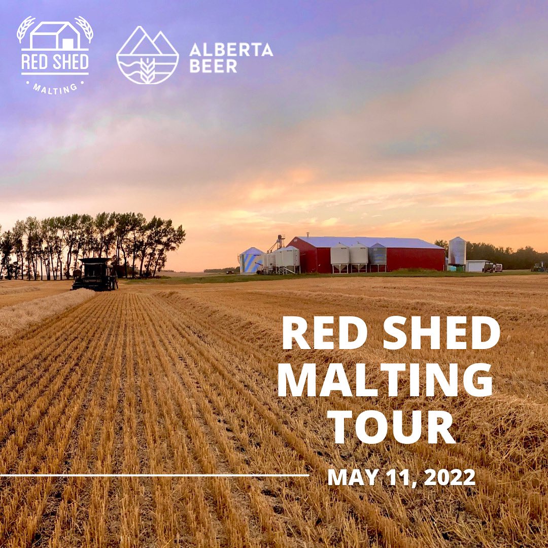 redshedmalting's tweet photo. We're so excited to have the @CdnBrewAwards  &amp; Conference in #yyc ! 👏 

Our friends @albertabrewers are hosting a welcome party on May 11, &amp; along with some tasty beers, they’ll be busing folks out to Red Shed Malting for a tour! 

Chat with any of our team members to join! 👋 https://t.co/wKYCKJWMj2