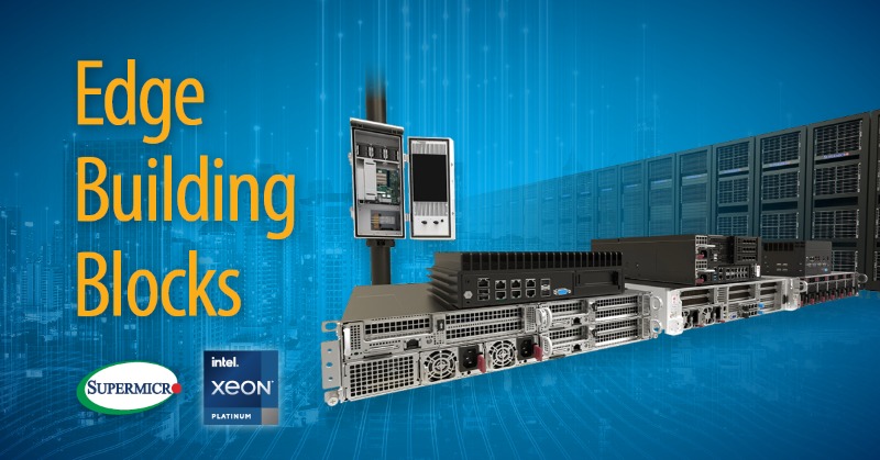 Supermicro's tweet photo. Accelerating innovation at the Intelligent Edge with the broadest range of systems for any environment, featuring 3rd Gen Intel® Xeon® Scalable processors.
