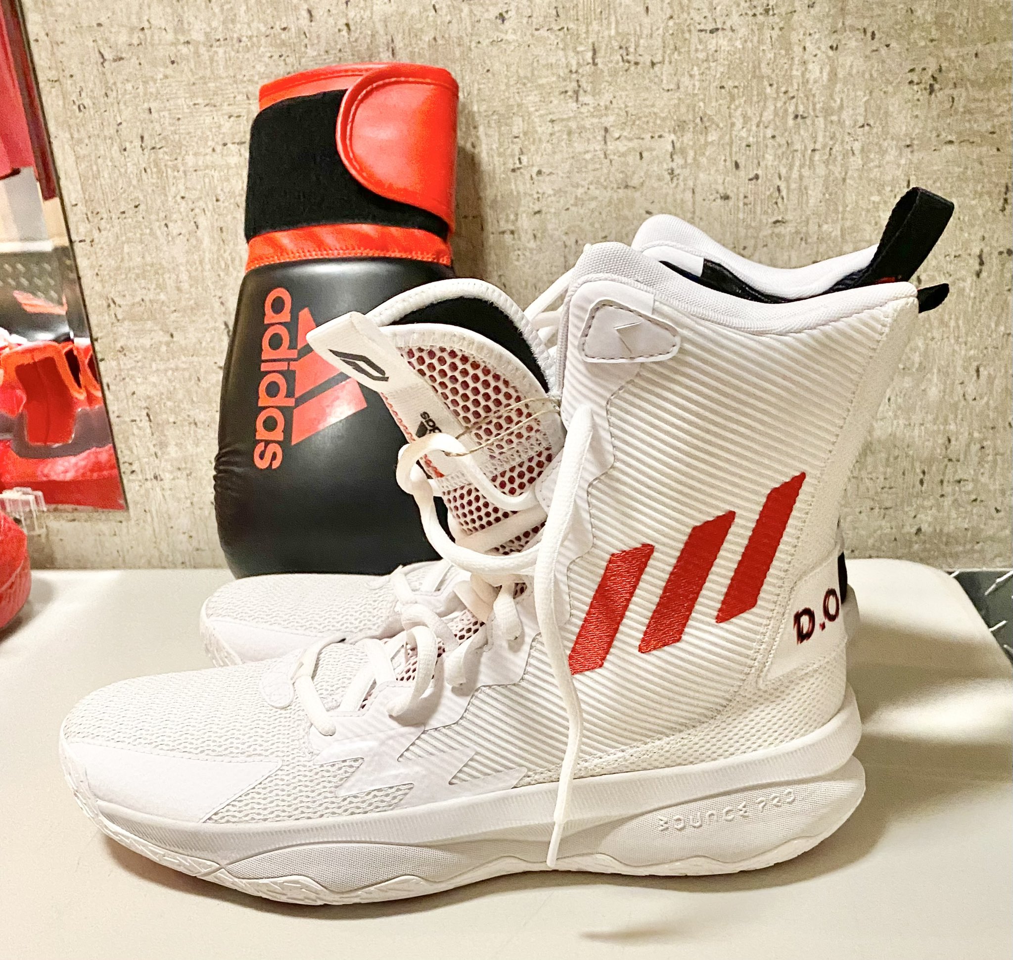Nick DePaula on X: "Adidas made @Dame_Lillard a custom high-top Dame 8 Boxing shoe for this commercial shoot 👇🏼 https://t.co/8tMs7XAcH8" /