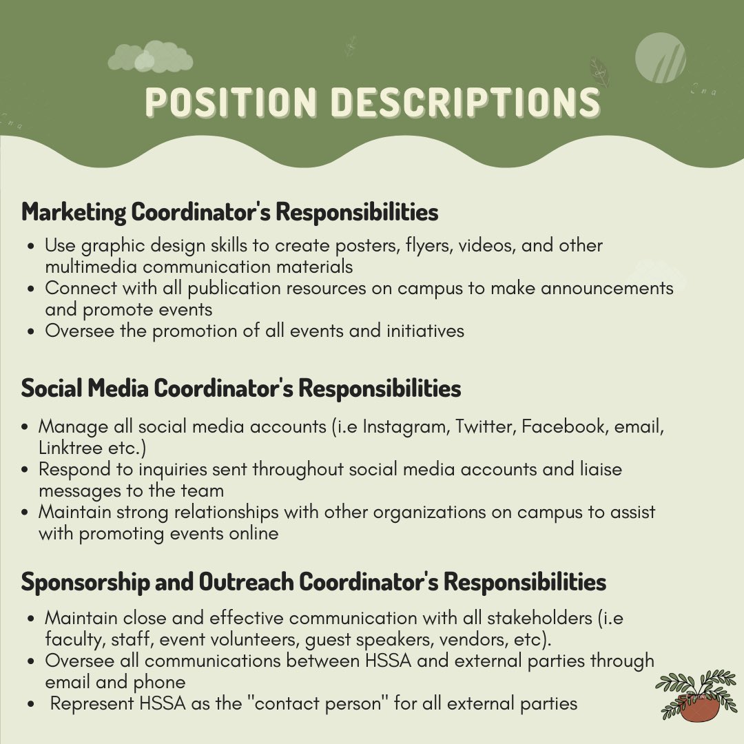HSSAutsc's tweet photo. HSSA is so excited to announce that we are now accepting applications for our 2022-2023 executive team! Swipe through to learn more about each position’s responsibilities and duties. Link to the application can be found in our bio! Application deadline is MAY 6th @ 11:59 PM EST! https://t.co/tDWX1cuoxU