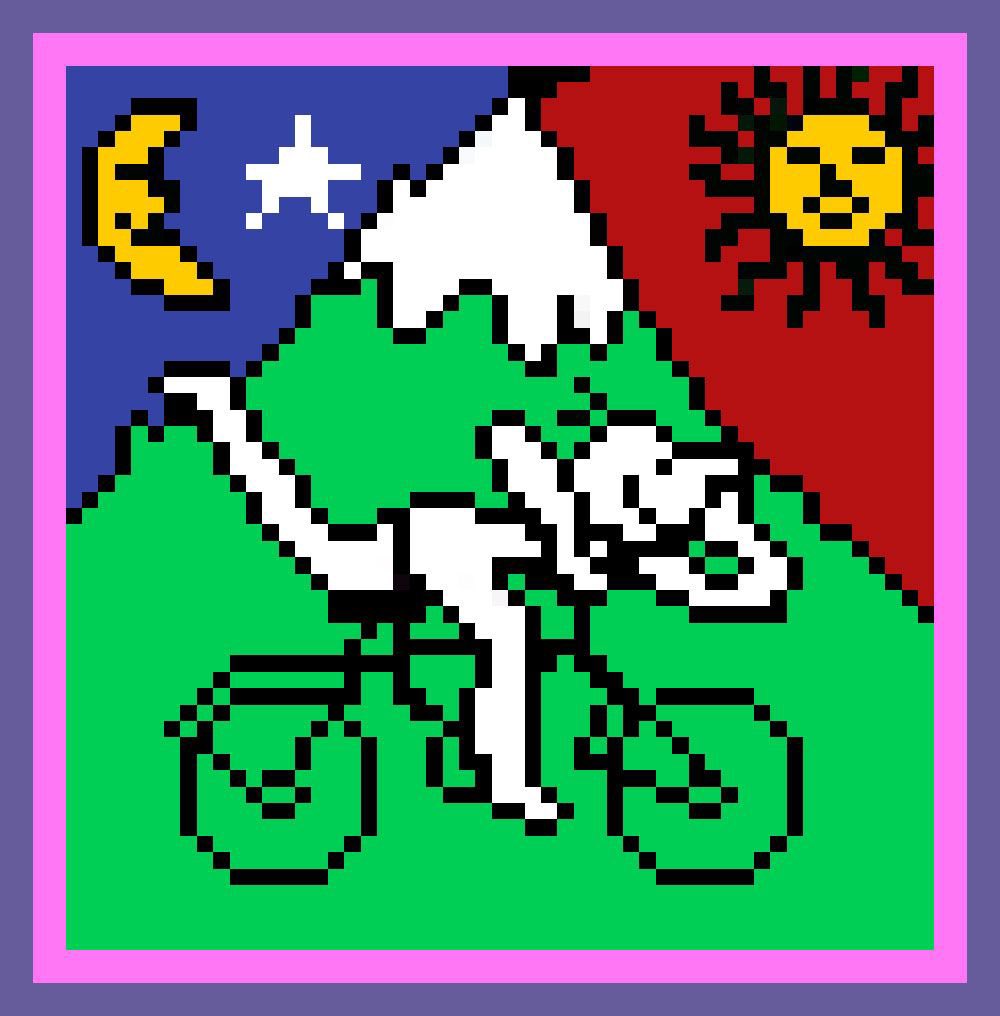 TrippyDudes's tweet photo. Happy #bicycleday everyone! 🌈👁👁👁 @Inward_studio #trippydudes #nft https://t.co/FI6vRAlFUV