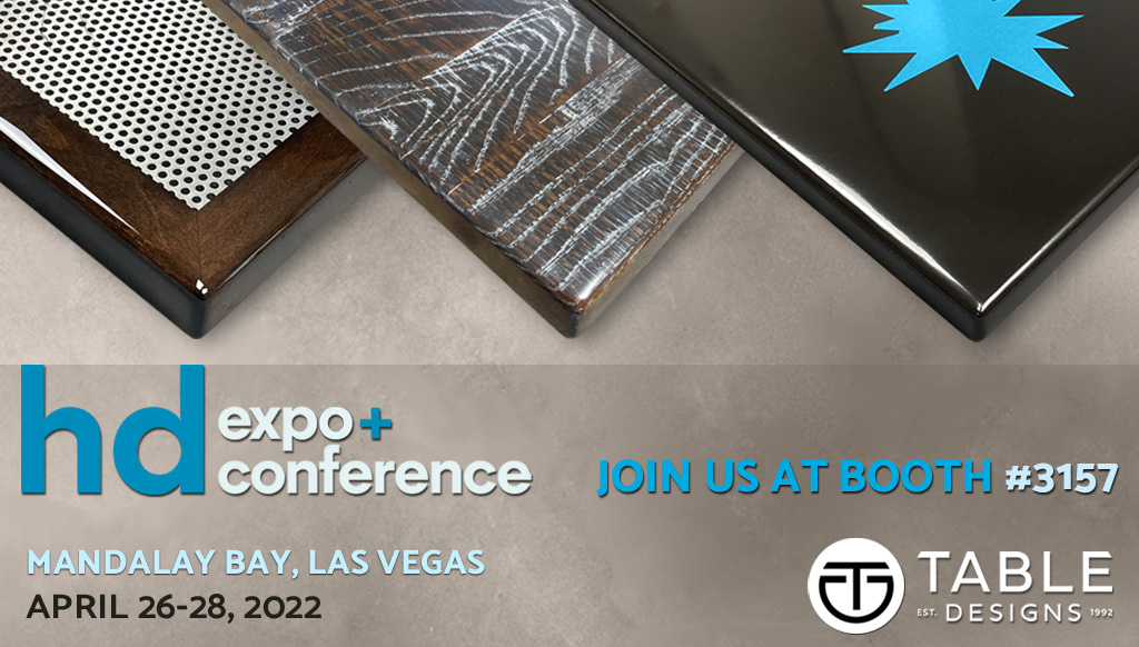 TableDesigns's tweet photo. We're heading to Las Vegas for #HDEXPO
Find us at Booth #3157
Discover Innovative Products • Network with Professionals • Learn More on https://t.co/vJ9d7GMRv5
.
#HospitalityDesign #TradeShow #HDEXPO #HDEXPO2022 #HDEXPOLasVegas #CustomTableTops #TableDesigns https://t.co/87nGRCQOX9