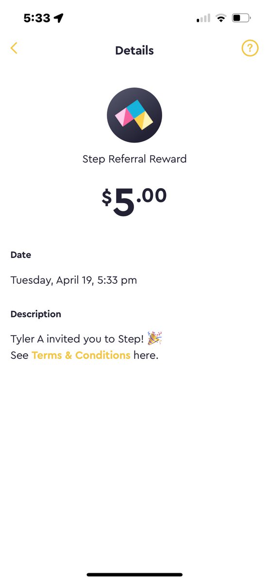 TheDuckManX's tweet photo. Sheeeeesh! Use Code: SCOPED when signing up with @step! I got mine instantly! #StepPartner @Scoped #FreeCash https://t.co/MCmRxnVuFQ