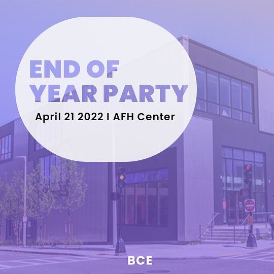 Tuesdays are for…BCE Updates‼️🤩 

👉One of our BCE Professors, Ulya Aviral, was invited to join the editorial board of New Explorations: Studies in Culture &amp; Communication🔎👩‍💻

👉 The End of Year Party is coming up this Thursday April 21st‼️🥳 Hope to see you there!💜