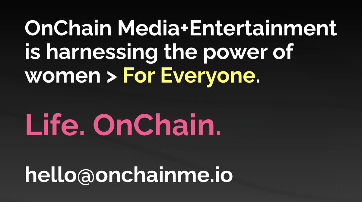 Led by <a href="/ceslie/">Ceslie Armstrong</a> we are harnessing the power of women > For Everyone. At his link 👇 you will see why the number 83 is so significant for #women and affects everyone.  onchainme.io/about/ #blockchain #smartcontracts #creators #ownership #power #sovereignty #stories #provenance